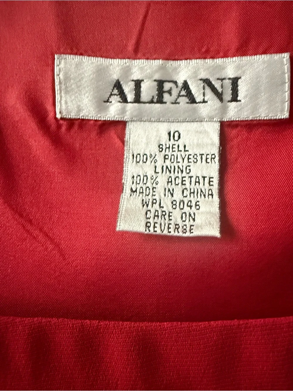 Alfani Red Sleeveless Embroidered Camisole